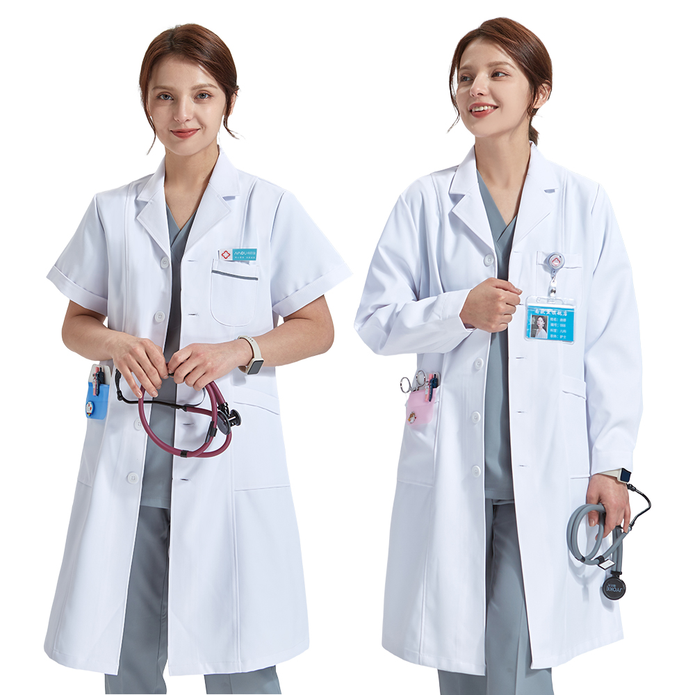 Medical Lab Coat - Women's Doctor Lab Coats 93% Polyester