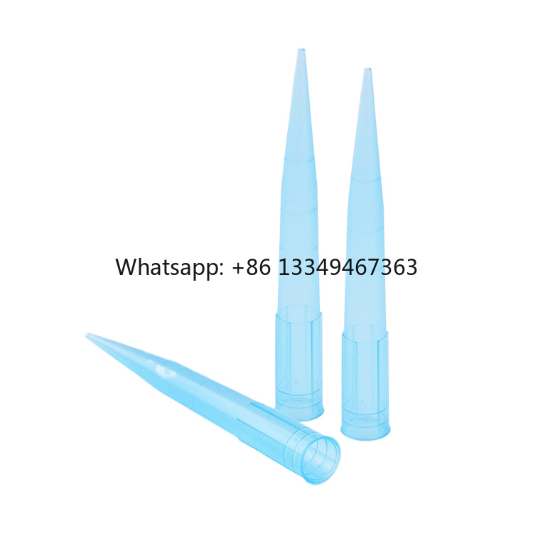 Medical Lab Test - Disposable Blue Filter Pipette Tips 1000ul
