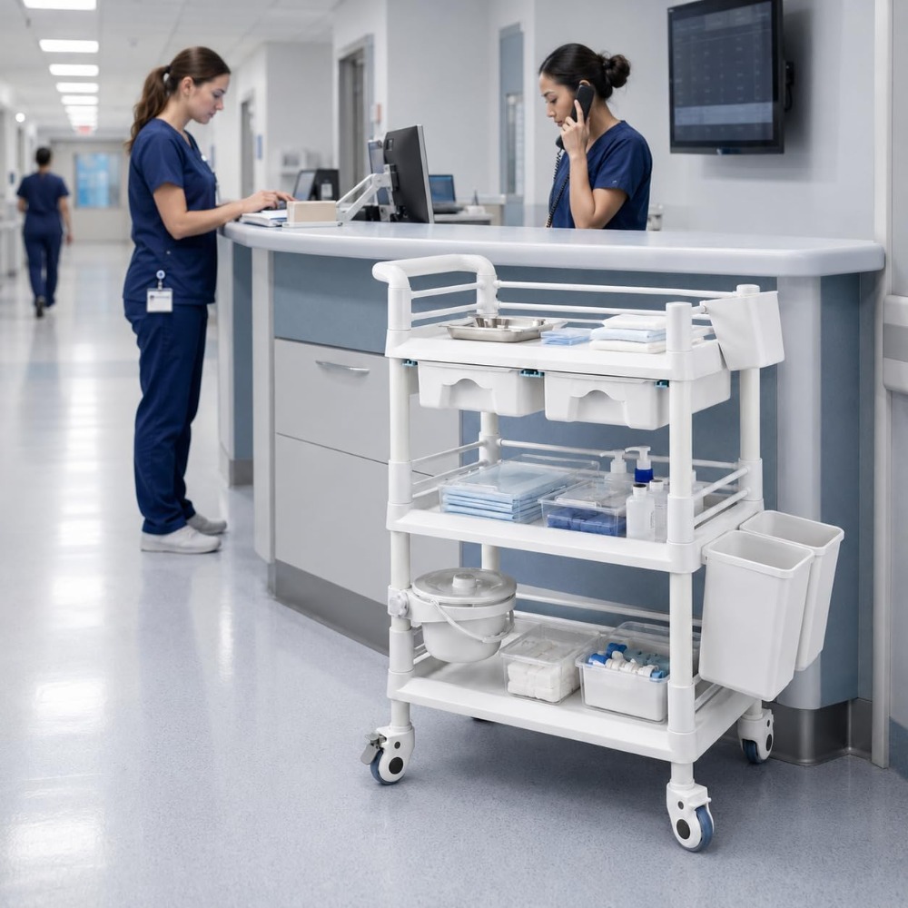 Rolling Utility Cart, Medical  - đánh giá và giá Medical Lab Officer