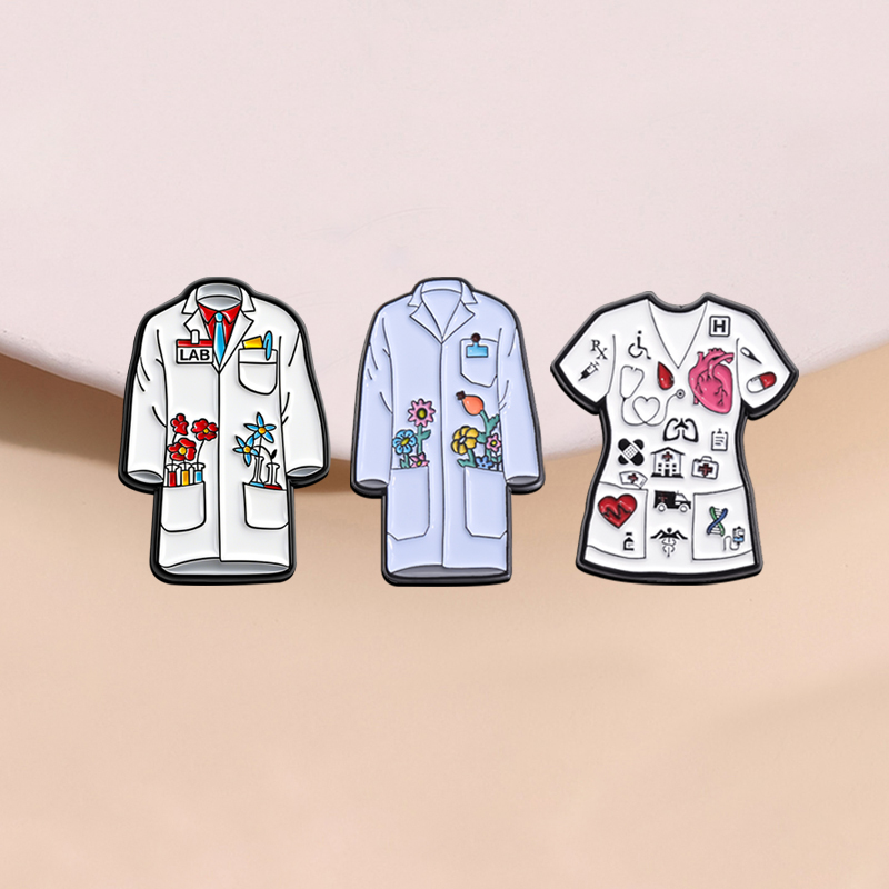 Floral Doctor Nurse Coat Ename - đánh giá và giá Medical Lab Coat
