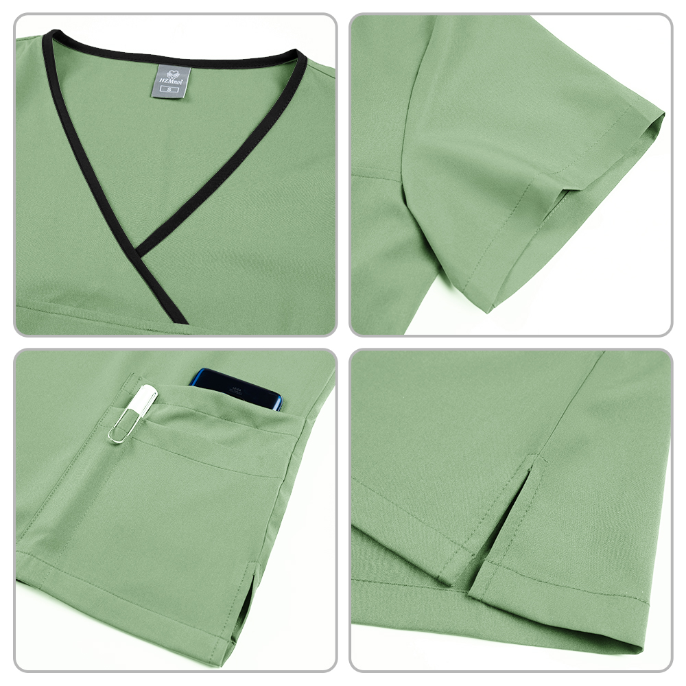 Plus Size Scrubs Set Women Med - đánh giá và giá Medical Lab Coat