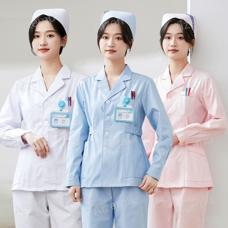 New White Long Sleeve Nurse Un - đánh giá và giá Medical Lab Coat