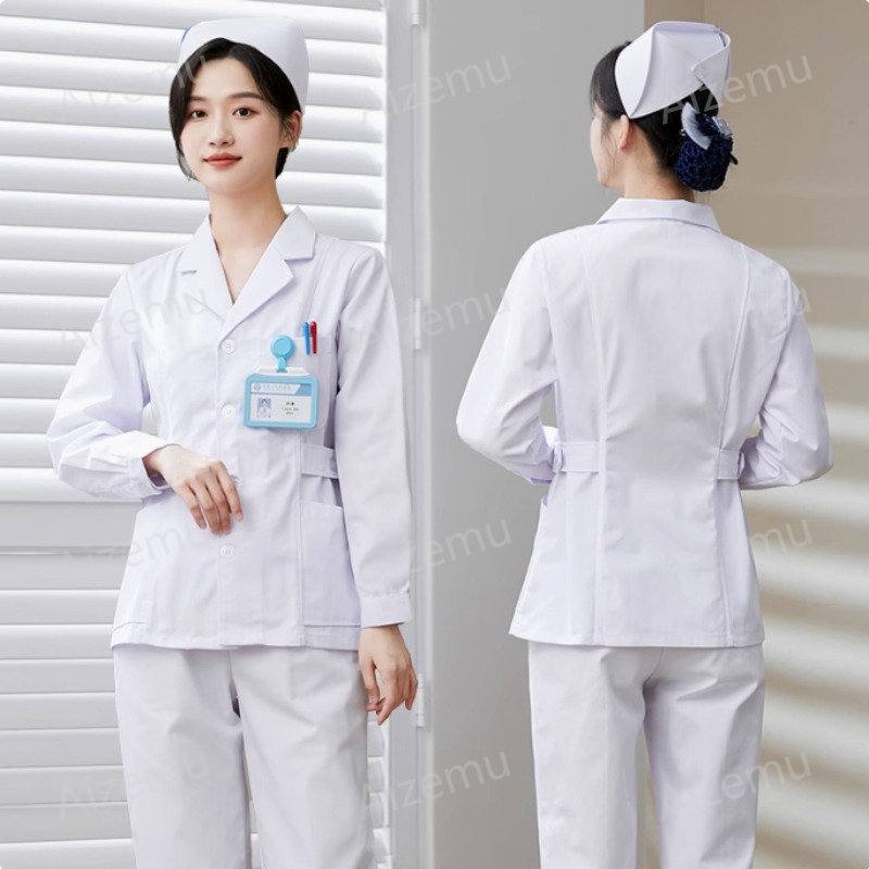 New White Long Sleeve Nurse Un - đánh giá và giá Medical Lab Coat