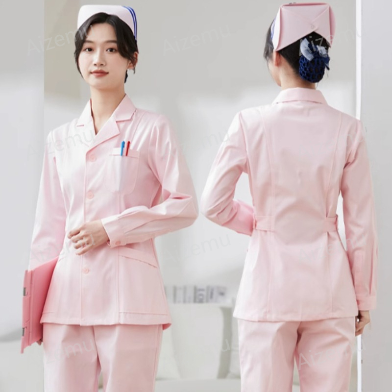New White Long Sleeve Nurse Un - đánh giá và giá Medical Lab Coat
