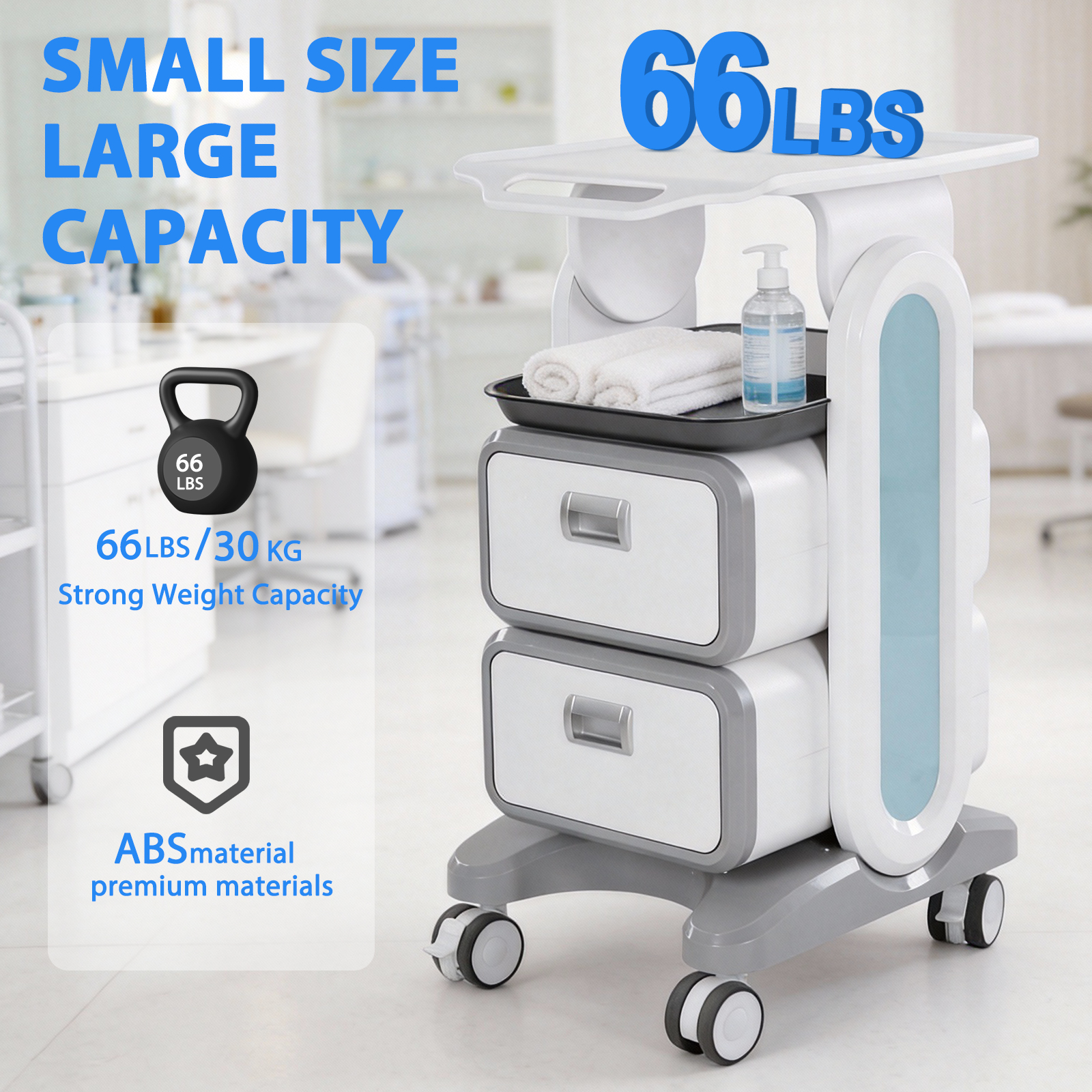 3 Tiers Lab Rolling Cart with  - đánh giá và giá Medical Lab Officer