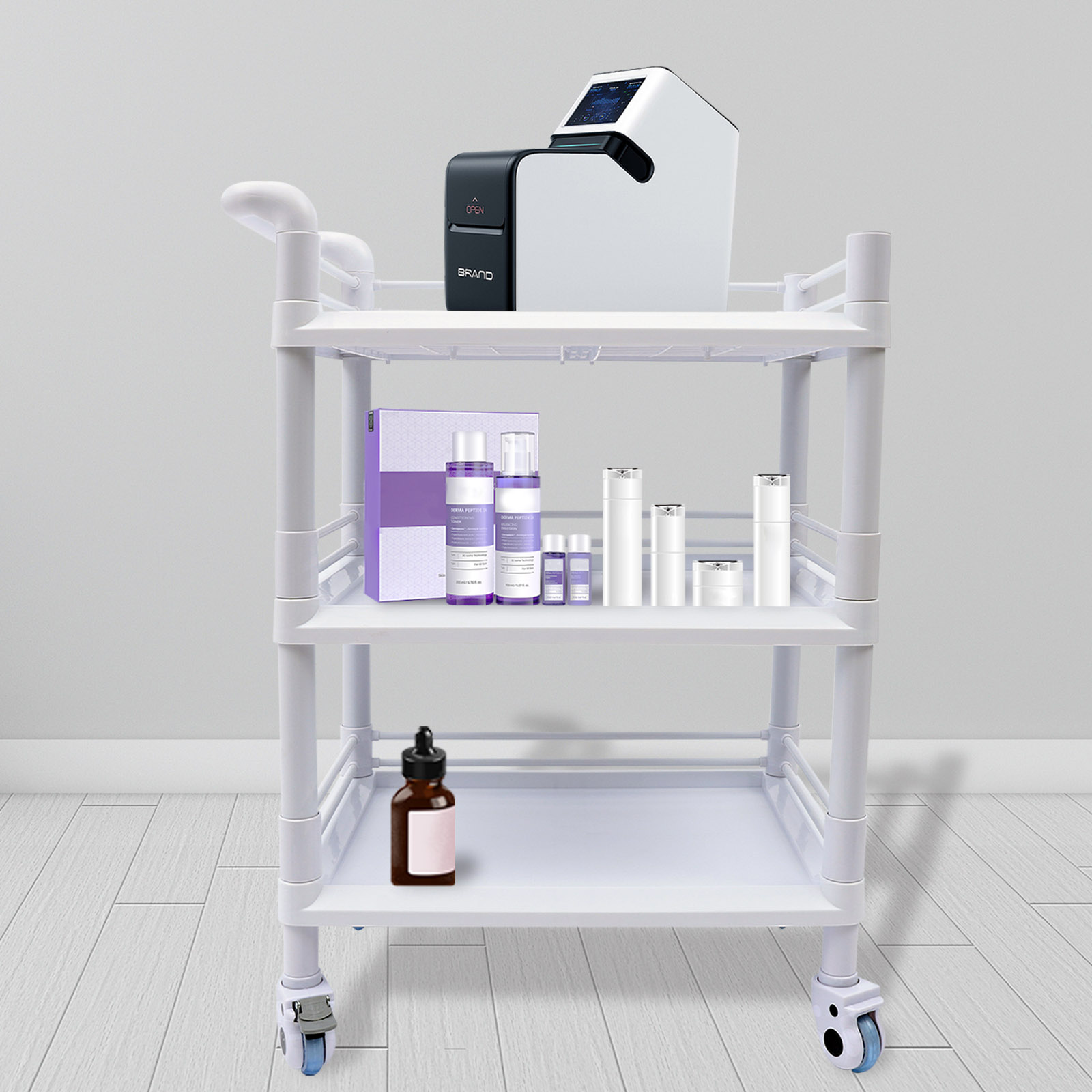 3 Tier Rolling Cart Medical Ca - đánh giá và giá Medical Lab Officer